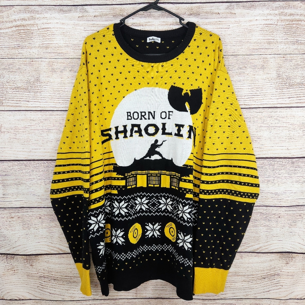 Wu-Tang Sweater Hulu Size 3XL Ugly Christmas Born Of Shaolin XXXL